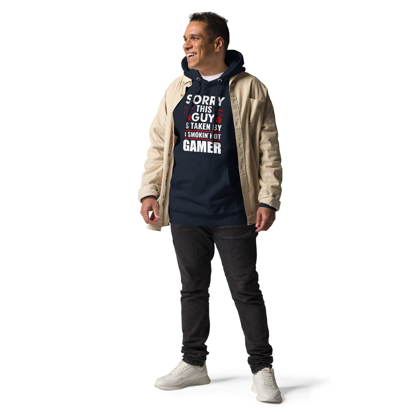 Sorry, this Guy is taken by a smoking hot Gamer - Unisex Hoodie by DarkByteGear