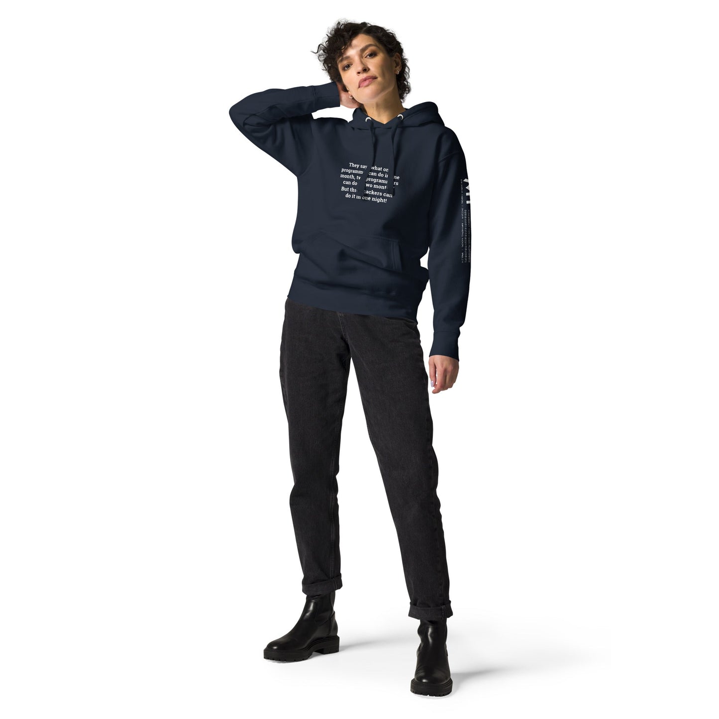 They say, what one programmer can do in one month - Unisex Hoodie by DarkByteGear