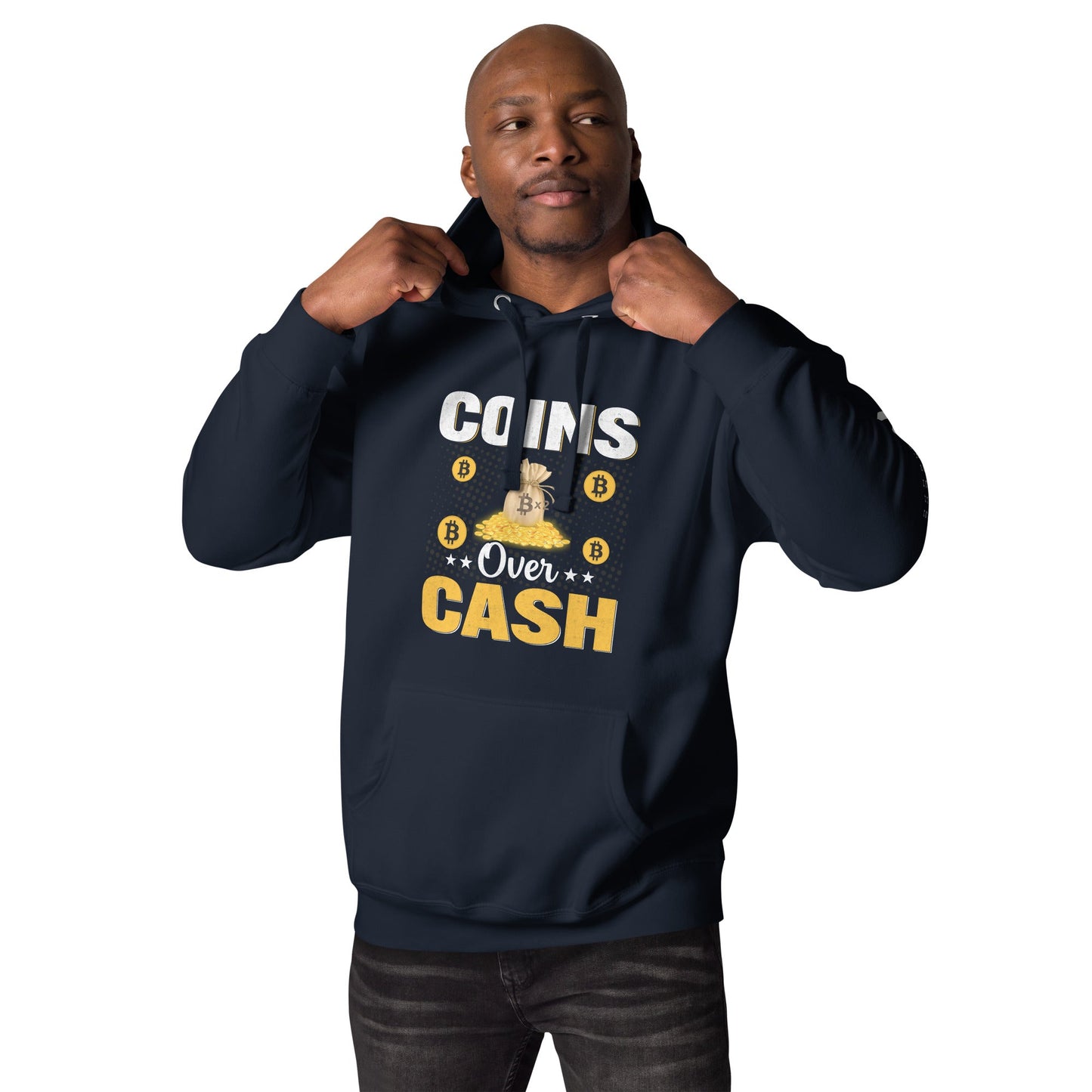 Coins over Cash Unisex Hoodie by DarkByteGear