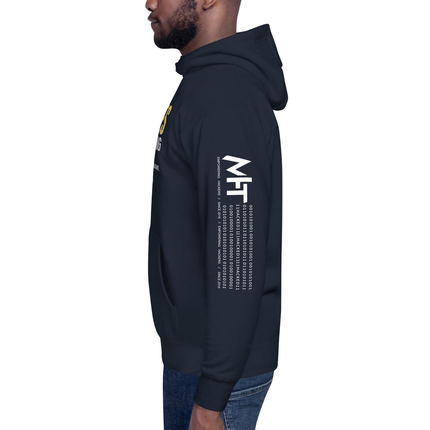 6 Stages of Debugging Yellow V Unisex Hoodie by DarkByteGear