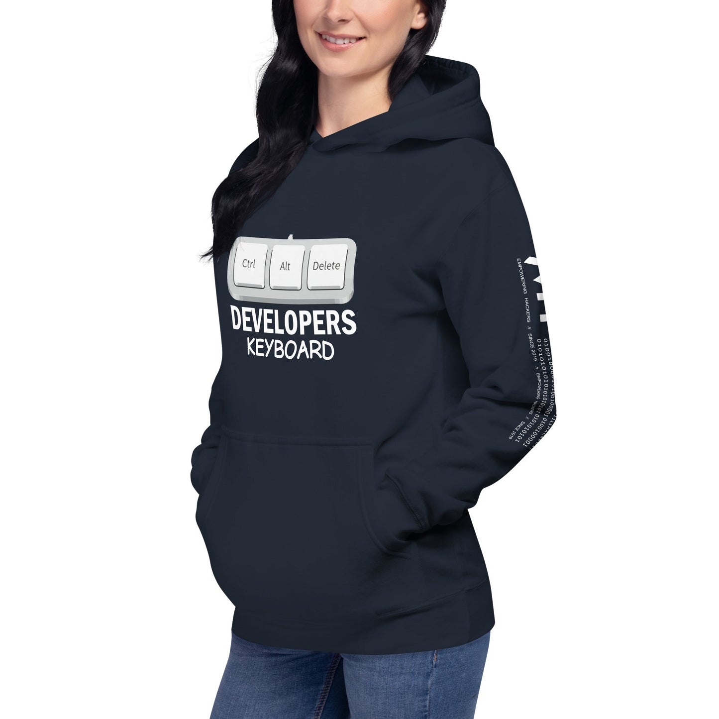 Ctrl+Alt+Del Developer Keyboard - Unisex Hoodie by DarkByteGear