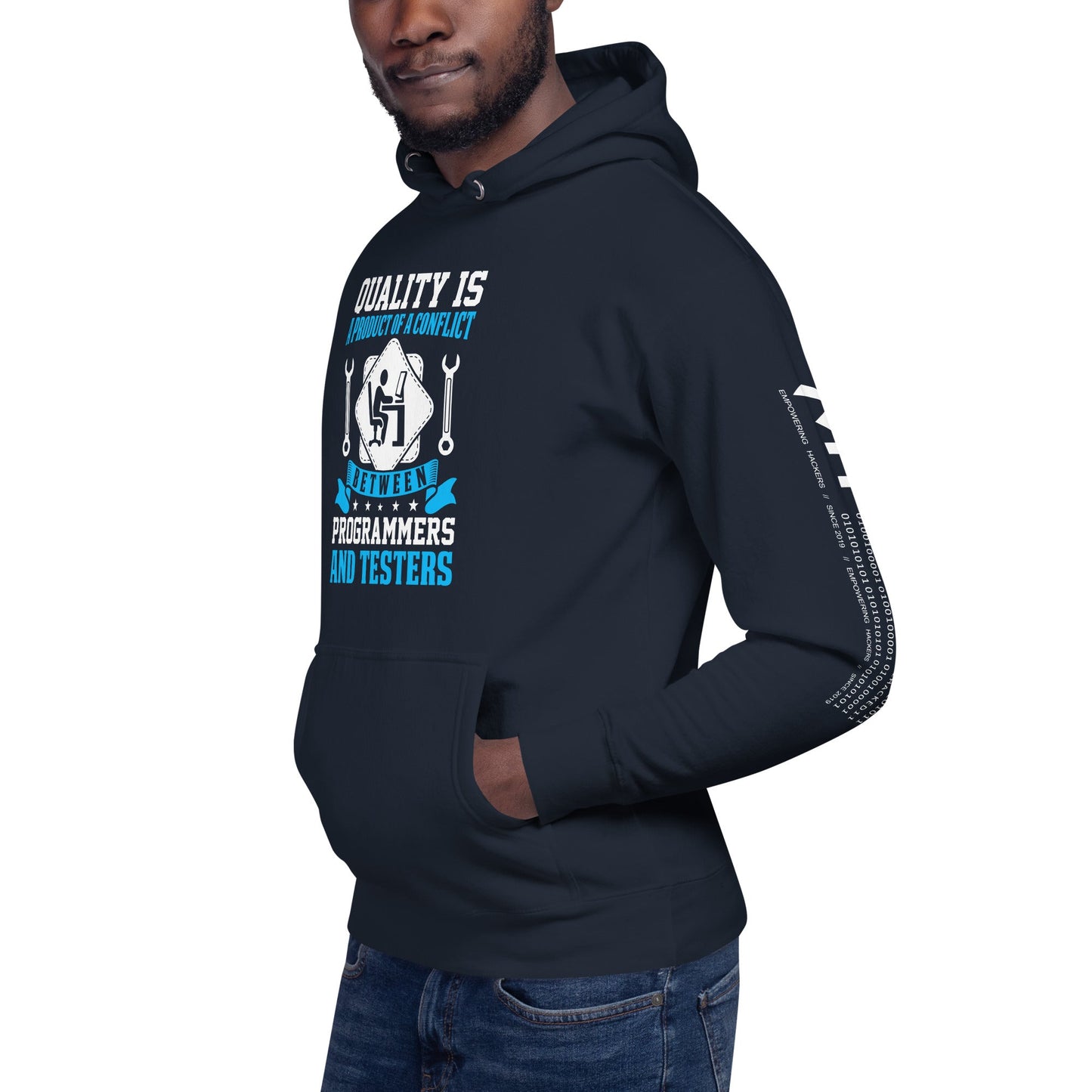 Quality is a Product of a conflict - Unisex Hoodie by DarkByteGear