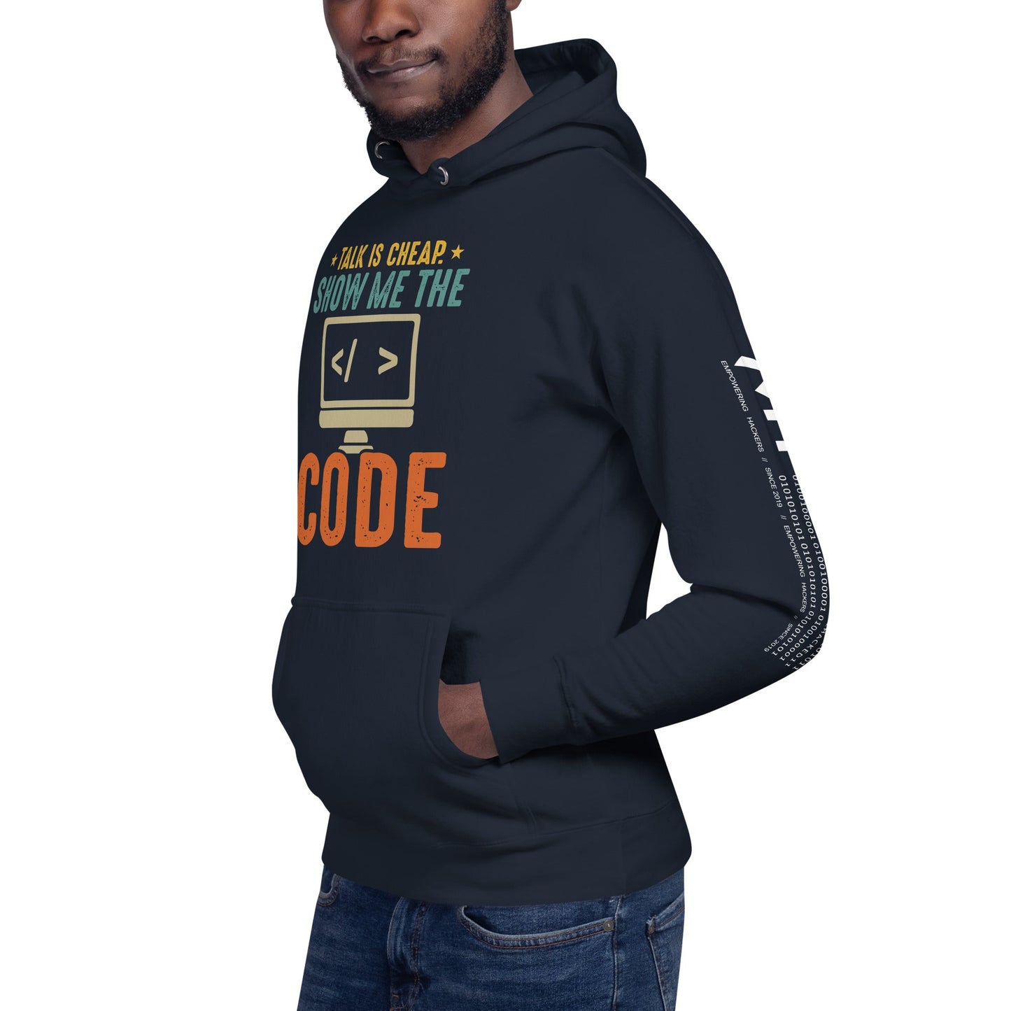 Talk is Cheap! Show me the Code - Unisex Hoodie by DarkByteGear
