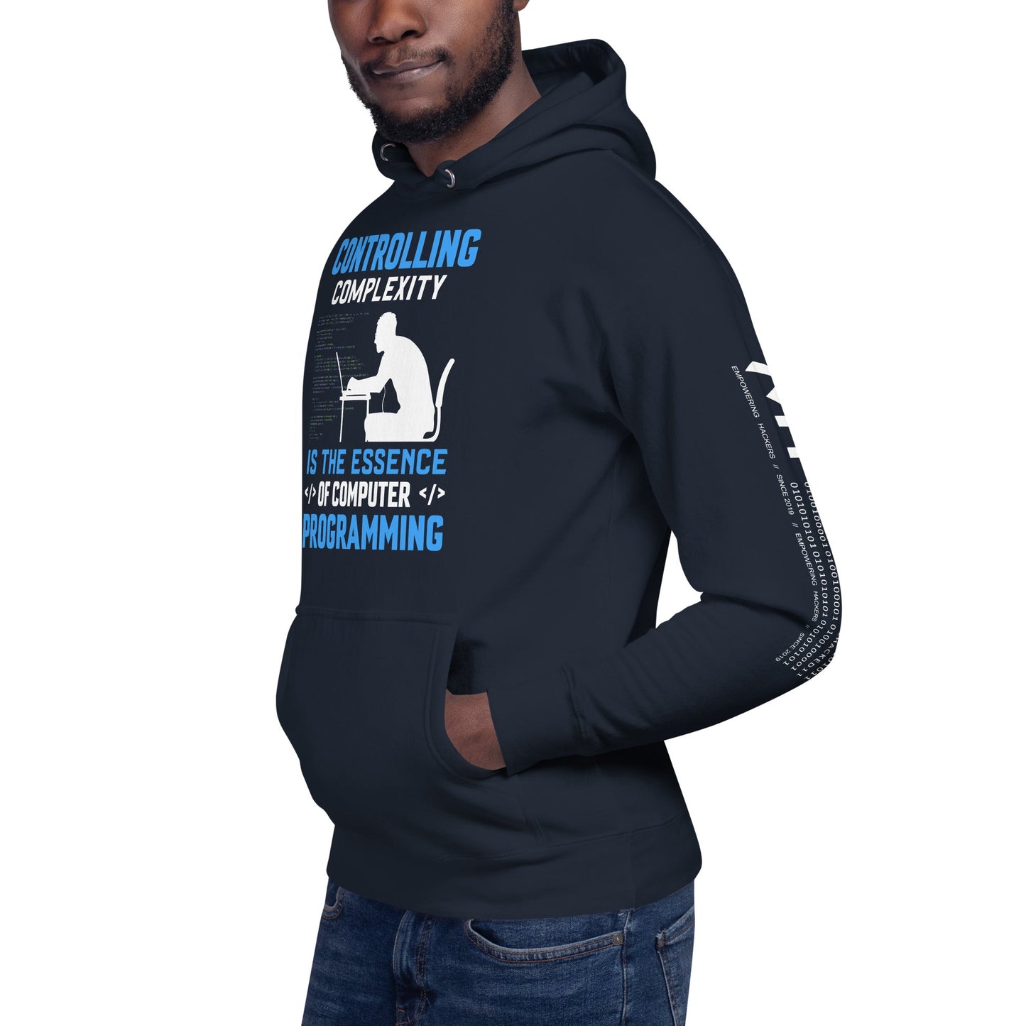 Controlling Complexity is the Essence of Computer Programming Unisex Hoodie by DarkByteGear