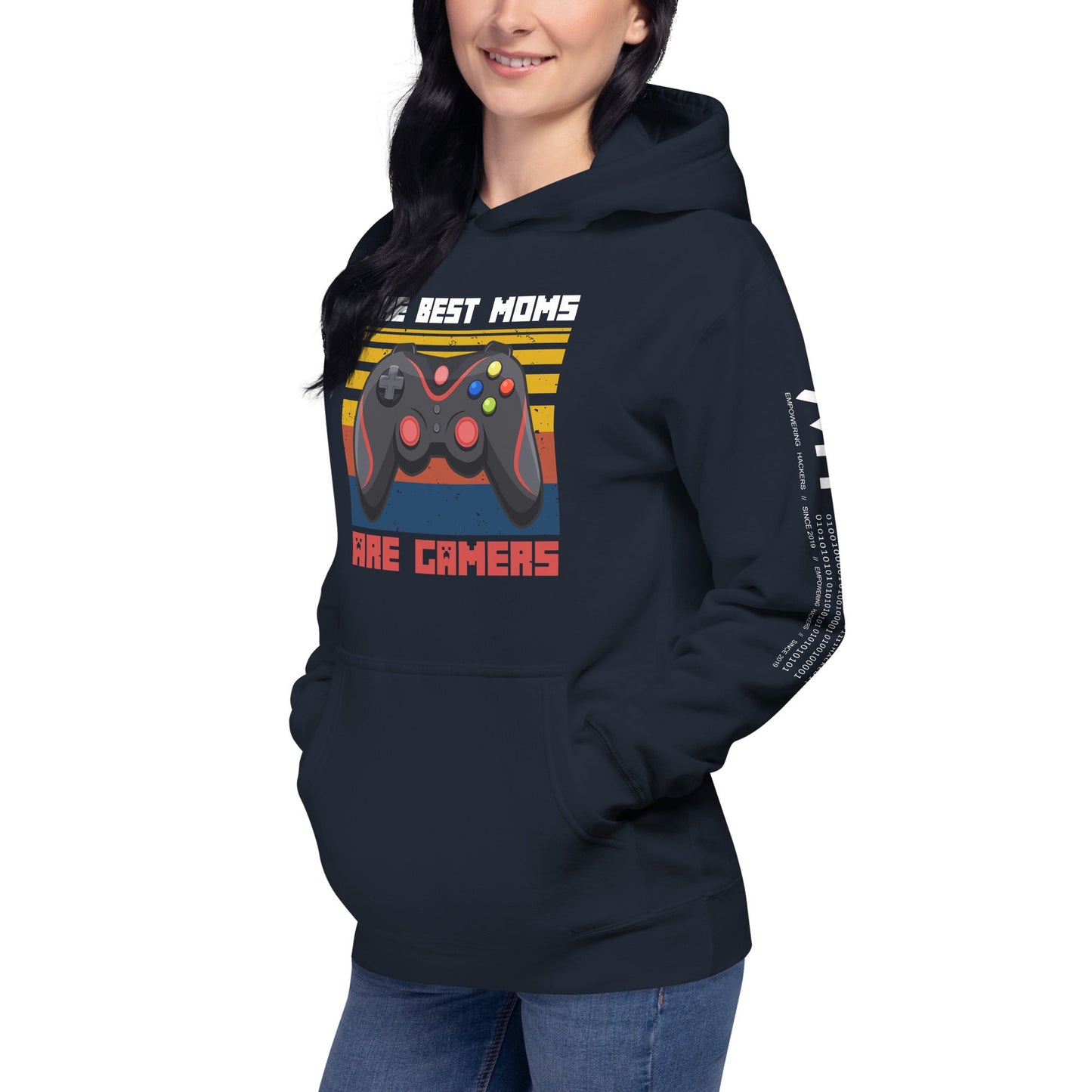 The best Moms are Gamers Unisex Hoodie by DarkByteGear