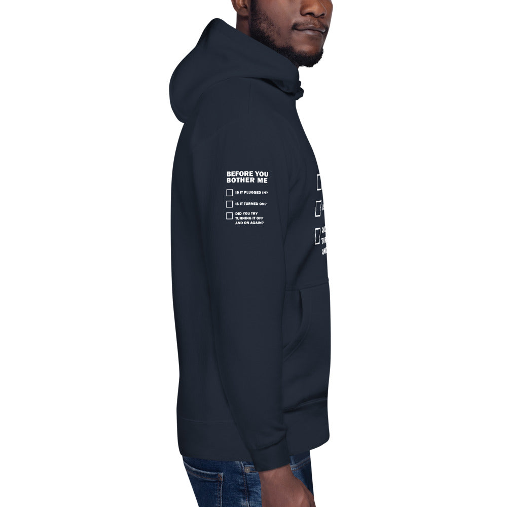 Before you bother me - Unisex Hoodie by DarkByteGear