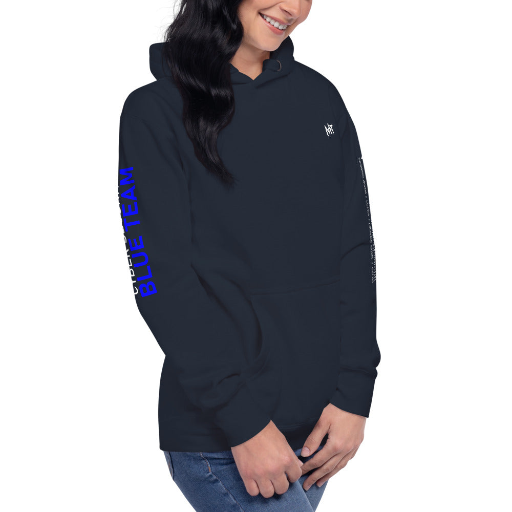 Cyber Security Blue team V4 - Unisex Hoodie (back print) by DarkByteGear