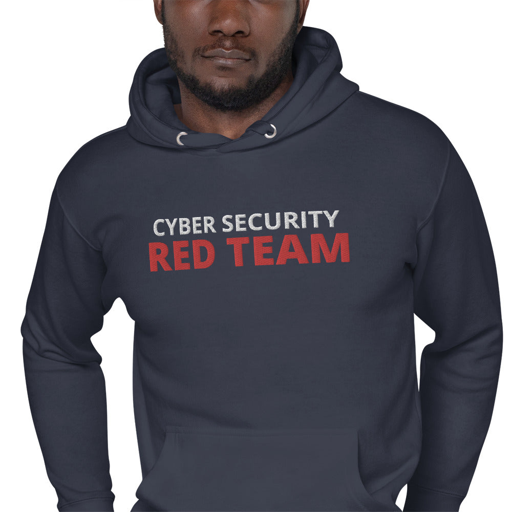 Cyber Security Red team - Unisex Hoodie (large embroidery) by DarkByteGear