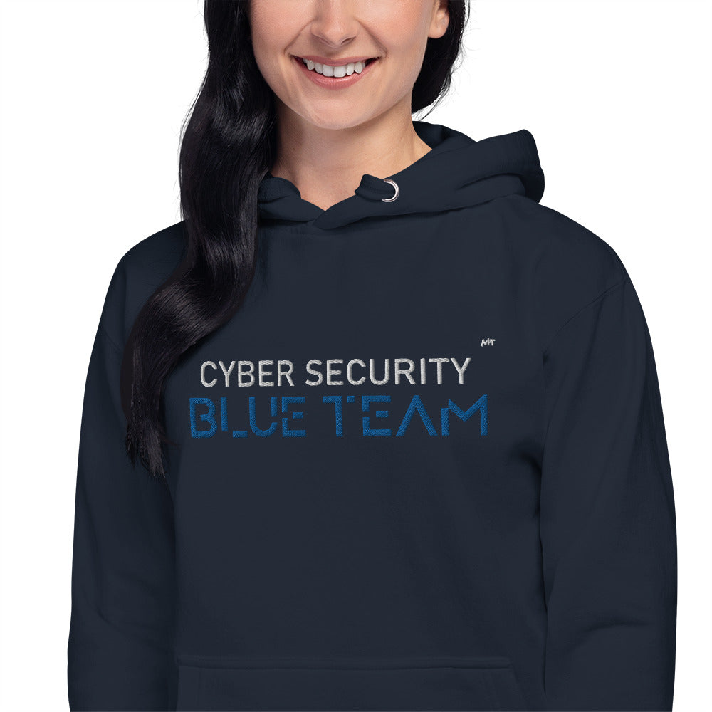 Cybersecurity Blue Team v4 - Unisex Hoodie (embroidered) by DarkByteGear