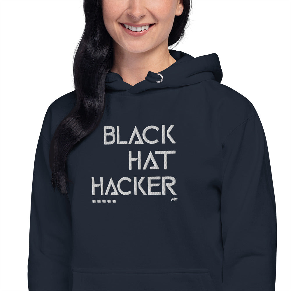 Black Hat Hacker - Unisex Hoodie (embroidered) by DarkByteGear