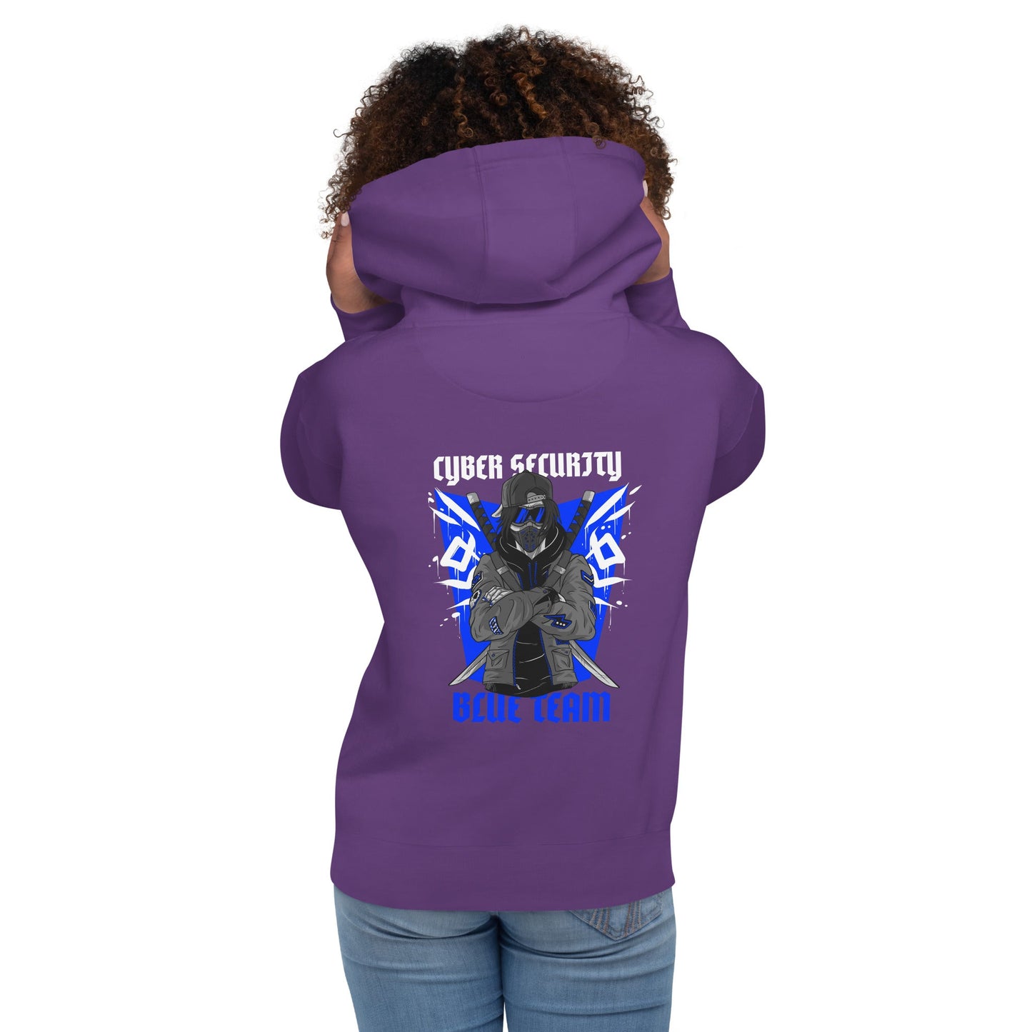 Cyber Security Blue Team V3 - Unisex Hoodie ( Back Print ) by DarkByteGear