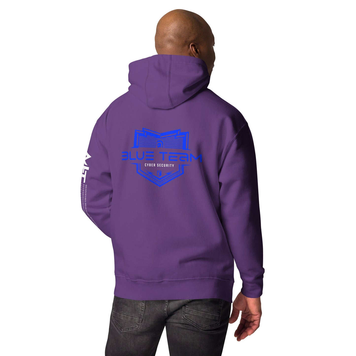 Cyber Security Blue Team V15 - Unisex Hoodie ( Back Print ) by DarkByteGear