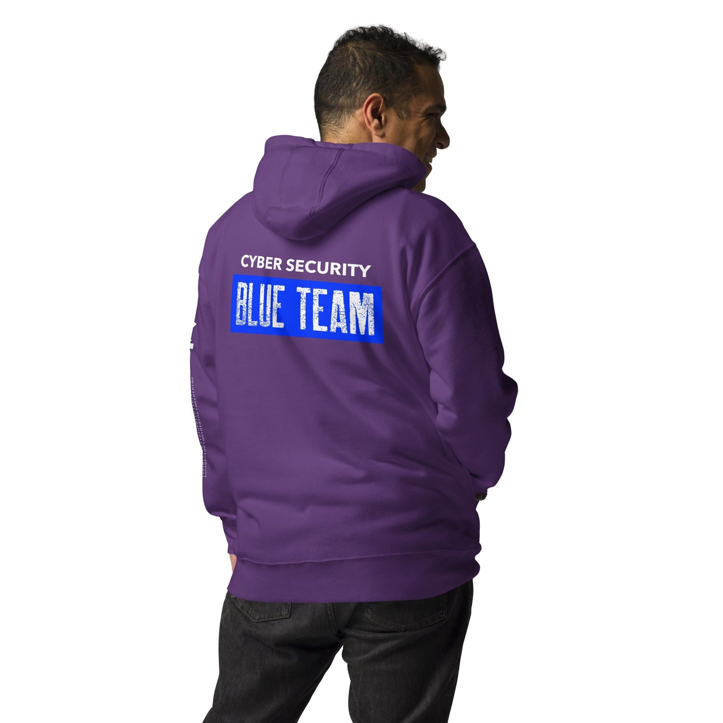 Cyber Security Blue Team V5 - Unisex Hoodie ( Back Print ) by DarkByteGear