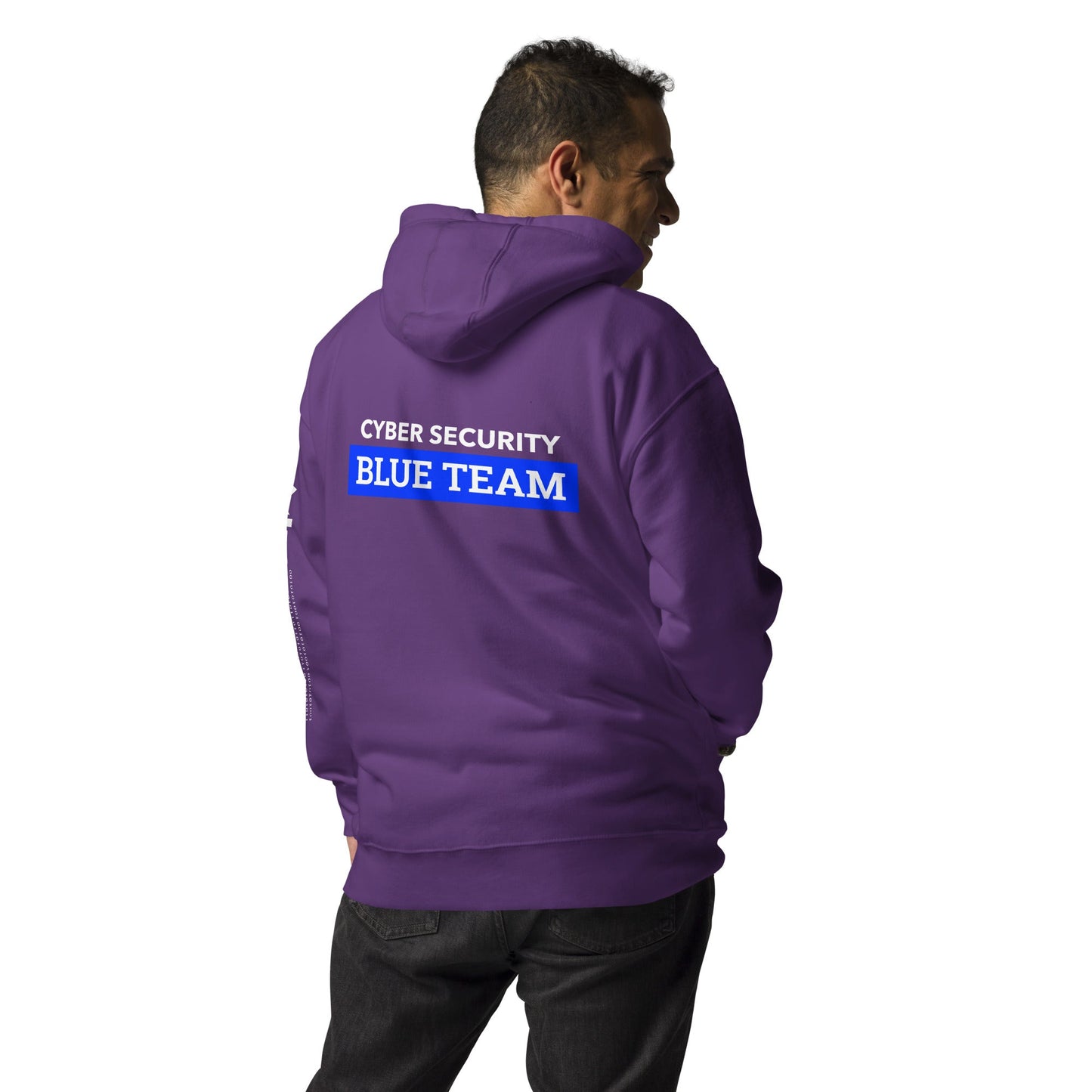 Cyber Security Blue Team V6 - Unisex Hoodie ( Back Print ) by DarkByteGear