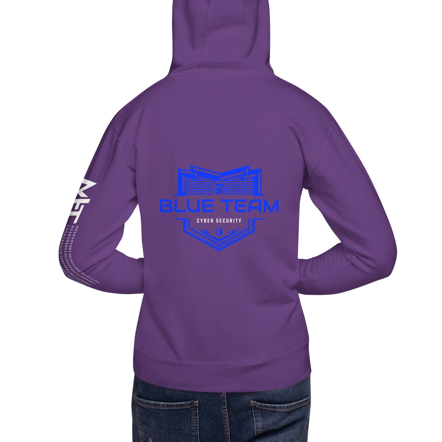 Cyber Security Blue Team V17 - Unisex Hoodie ( Back Print ) by DarkByteGear