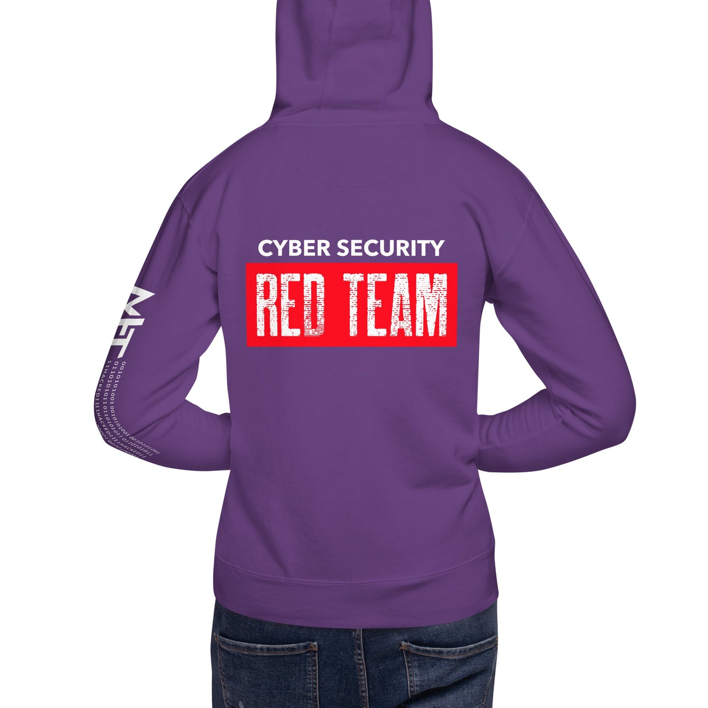 Cyber Security Red Team V1 - Unisex Hoodie ( Back Print ) by DarkByteGear