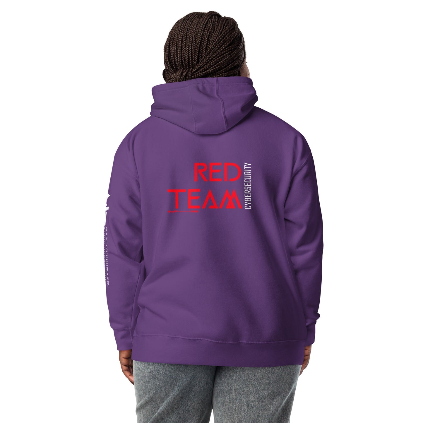 Cyber Security Red Team V4 - Unisex Hoodie ( Back Print ) by DarkByteGear