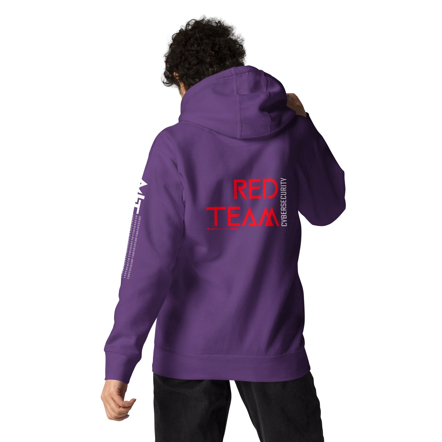 Cyber Security Red Team V4 - Unisex Hoodie ( Back Print ) by DarkByteGear