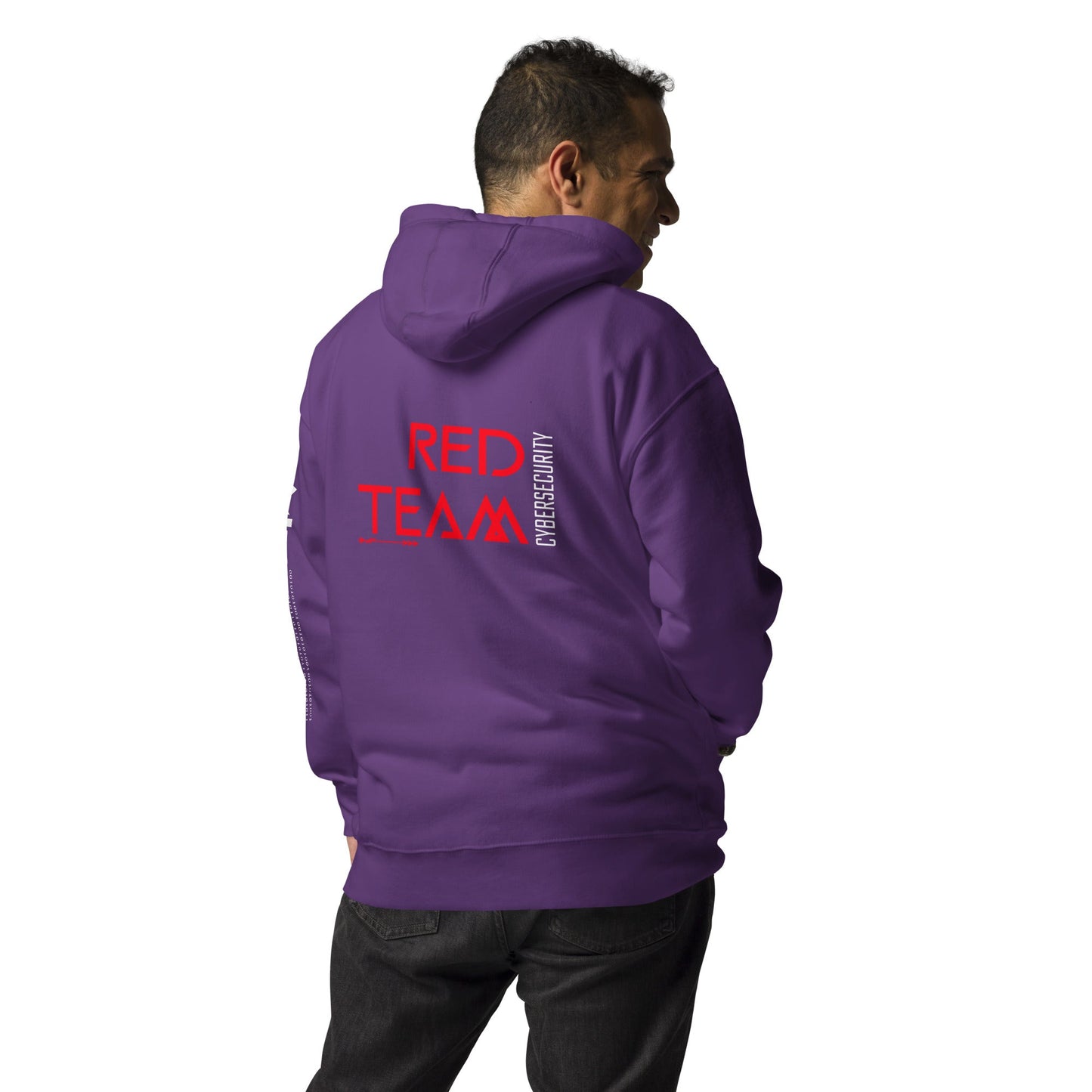 Cyber Security Red Team V4 - Unisex Hoodie ( Back Print ) by DarkByteGear