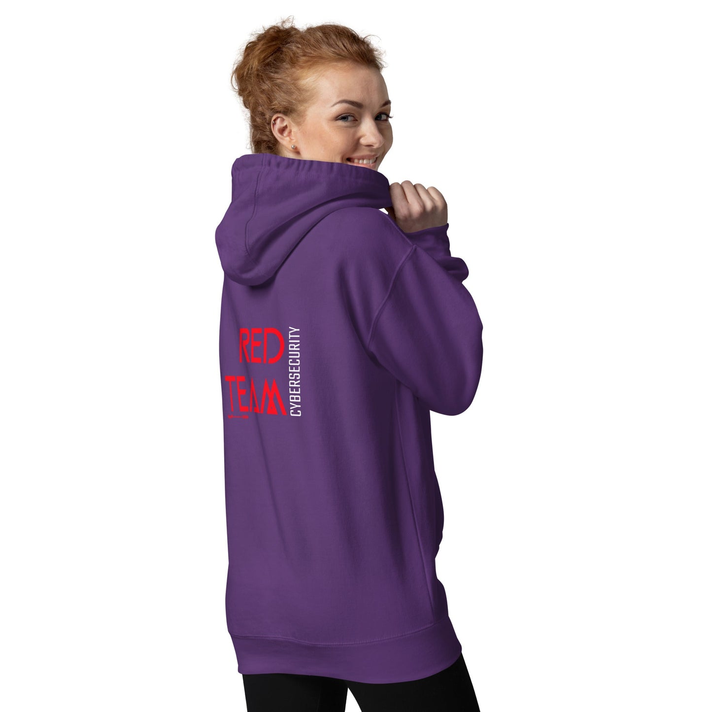 Cyber Security Red Team V4 - Unisex Hoodie ( Back Print ) by DarkByteGear