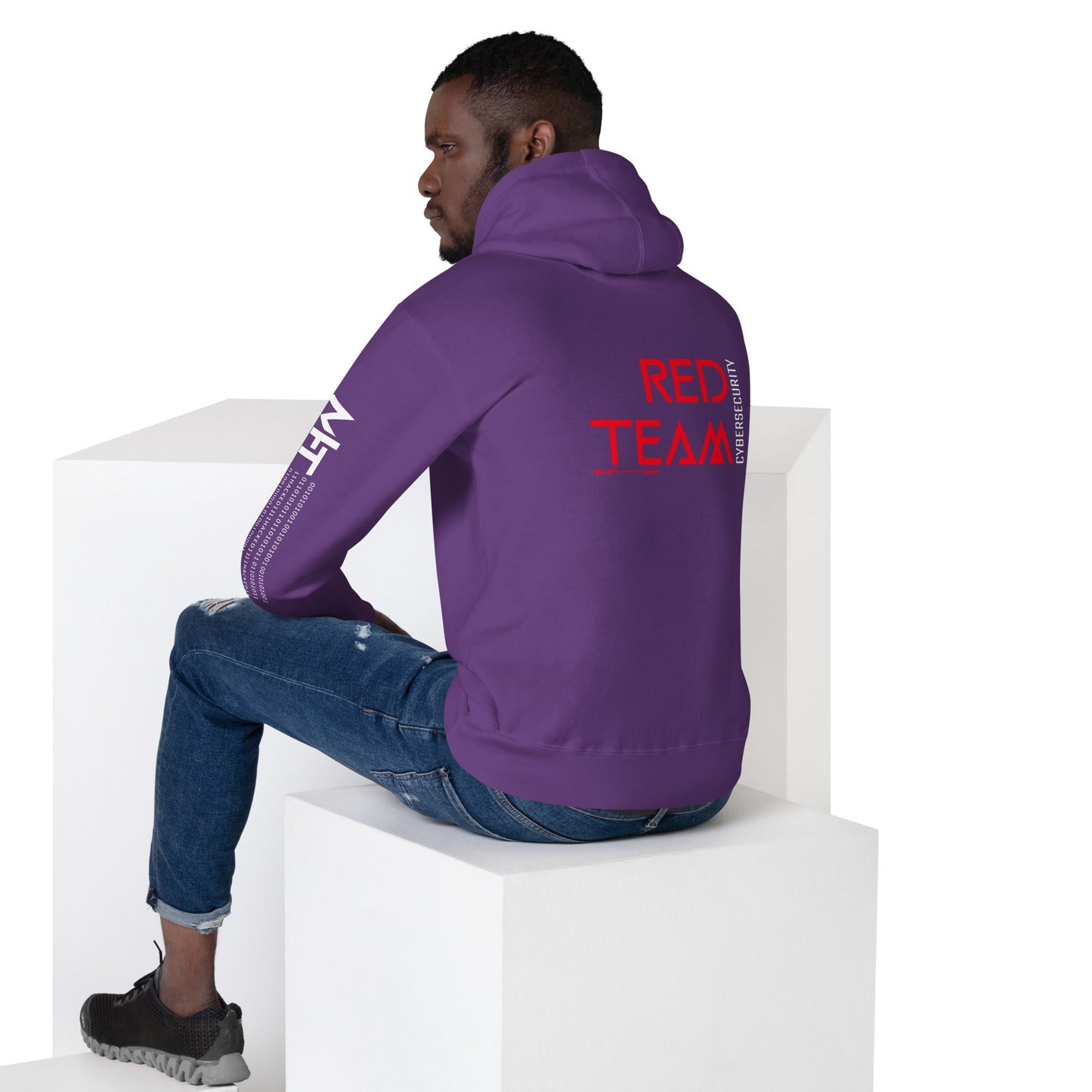 Cyber Security Red Team V4 - Unisex Hoodie ( Back Print ) by DarkByteGear