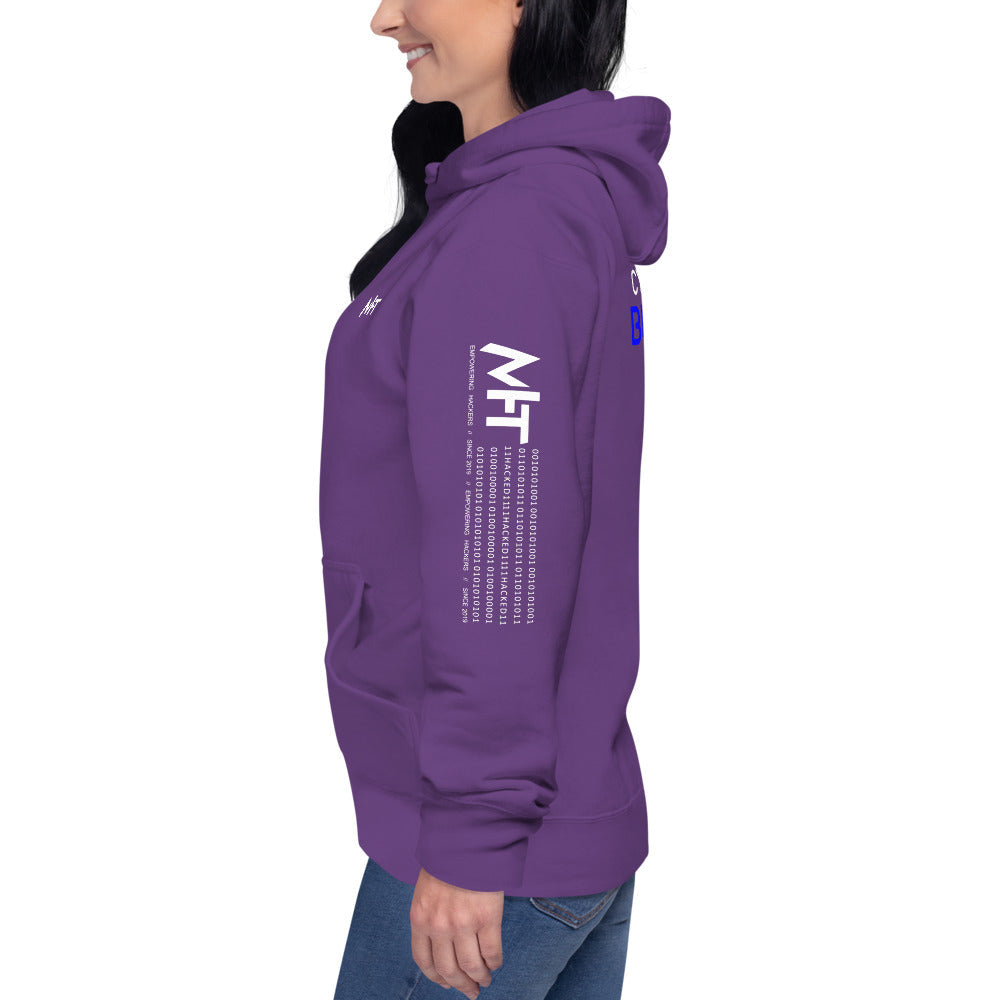Cybersecurity Blue Team v4 - Unisex Hoodie (back print) by DarkByteGear