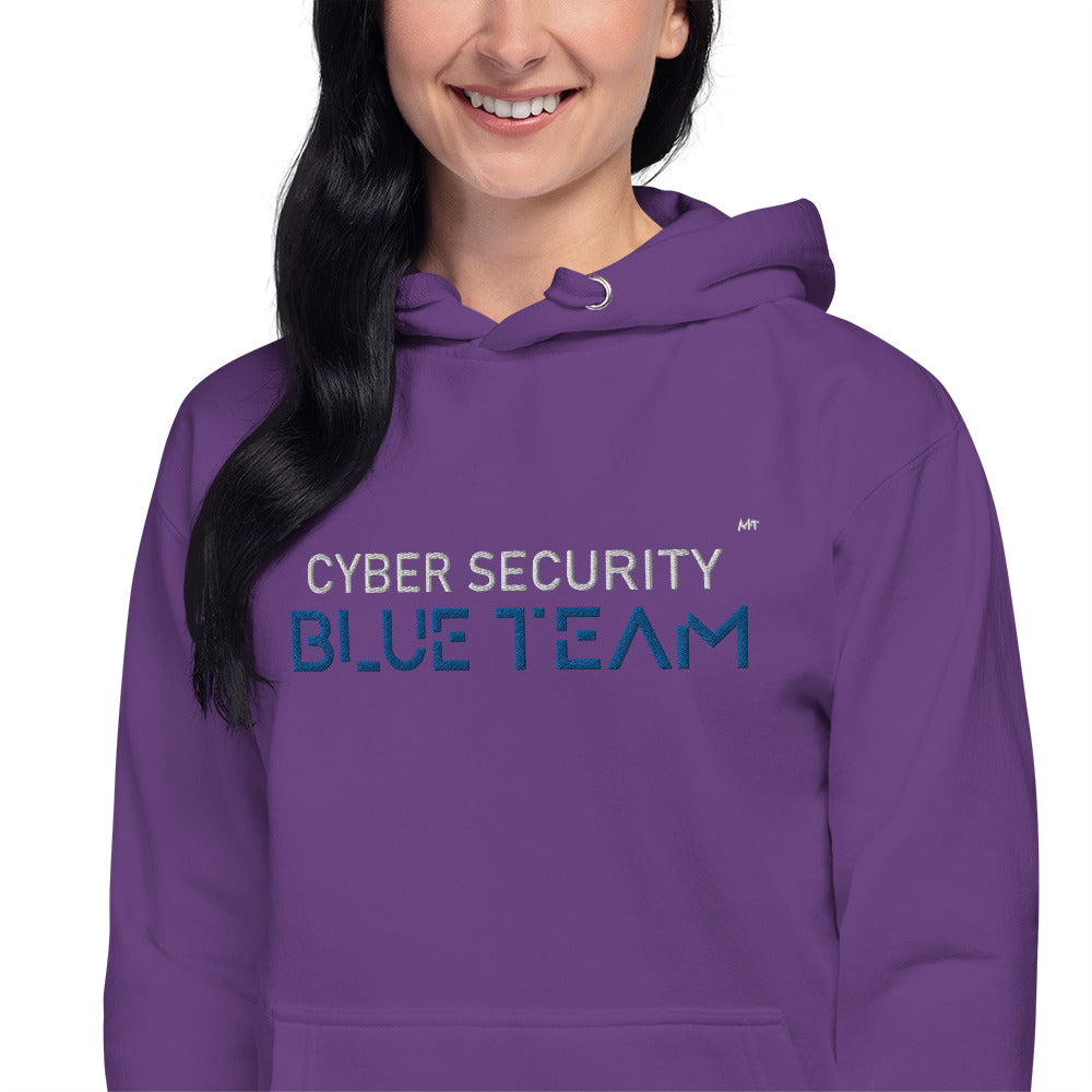 Cybersecurity Blue Team v4 - Unisex Hoodie (embroidered) by DarkByteGear