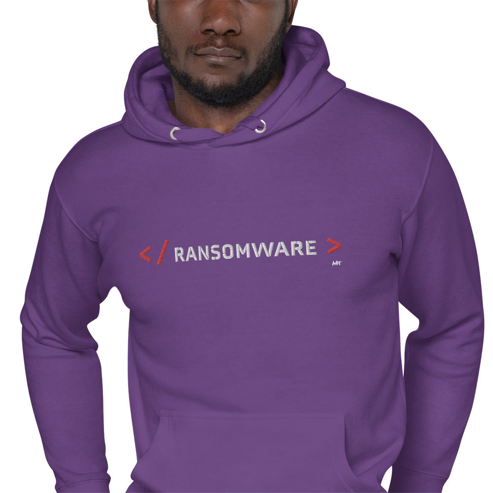 Ransomware - Unisex Hoodie Embroidery by DarkByteGear