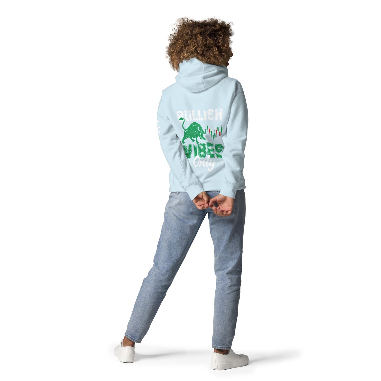 Bullish Vibes Only - Unisex Hoodie ( Back Print ) by DarkByteGear