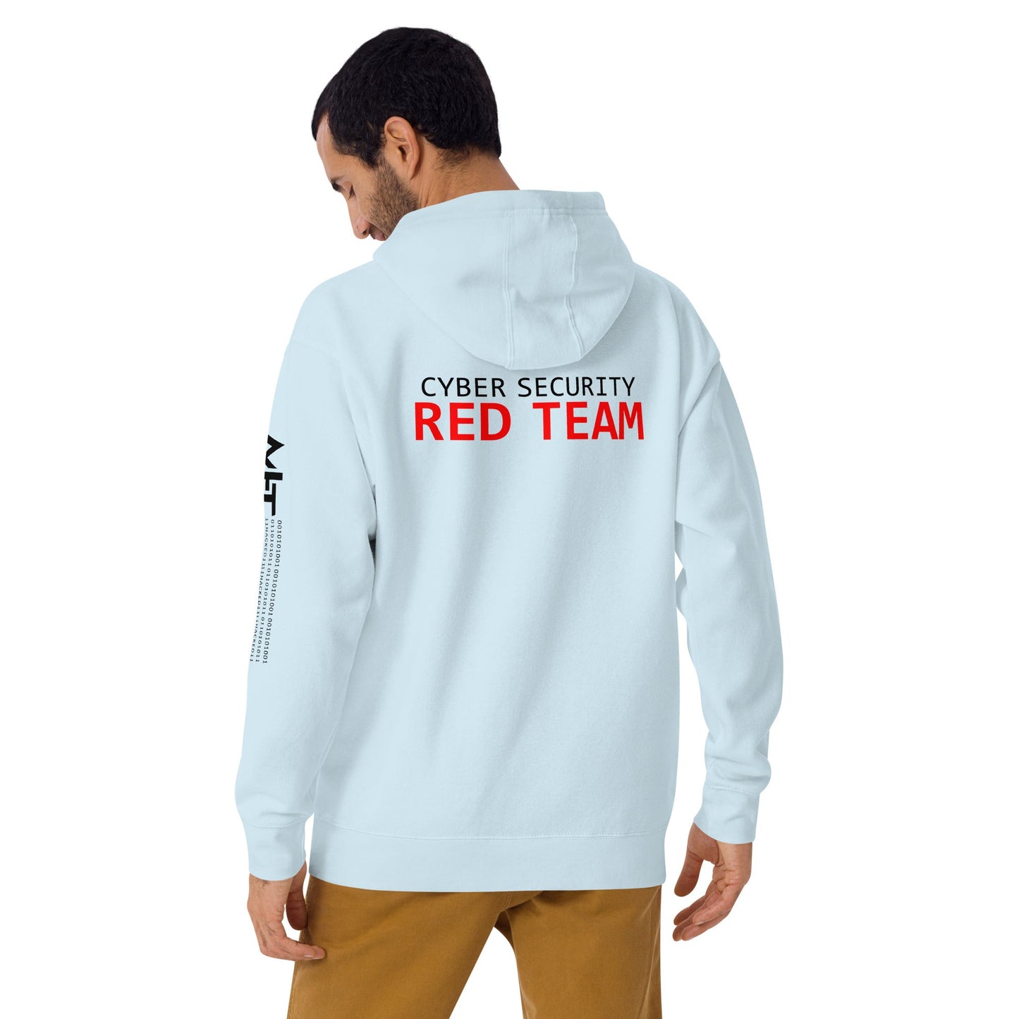 Cyber security red team - Unisex Hoodie (back print) by DarkByteGear
