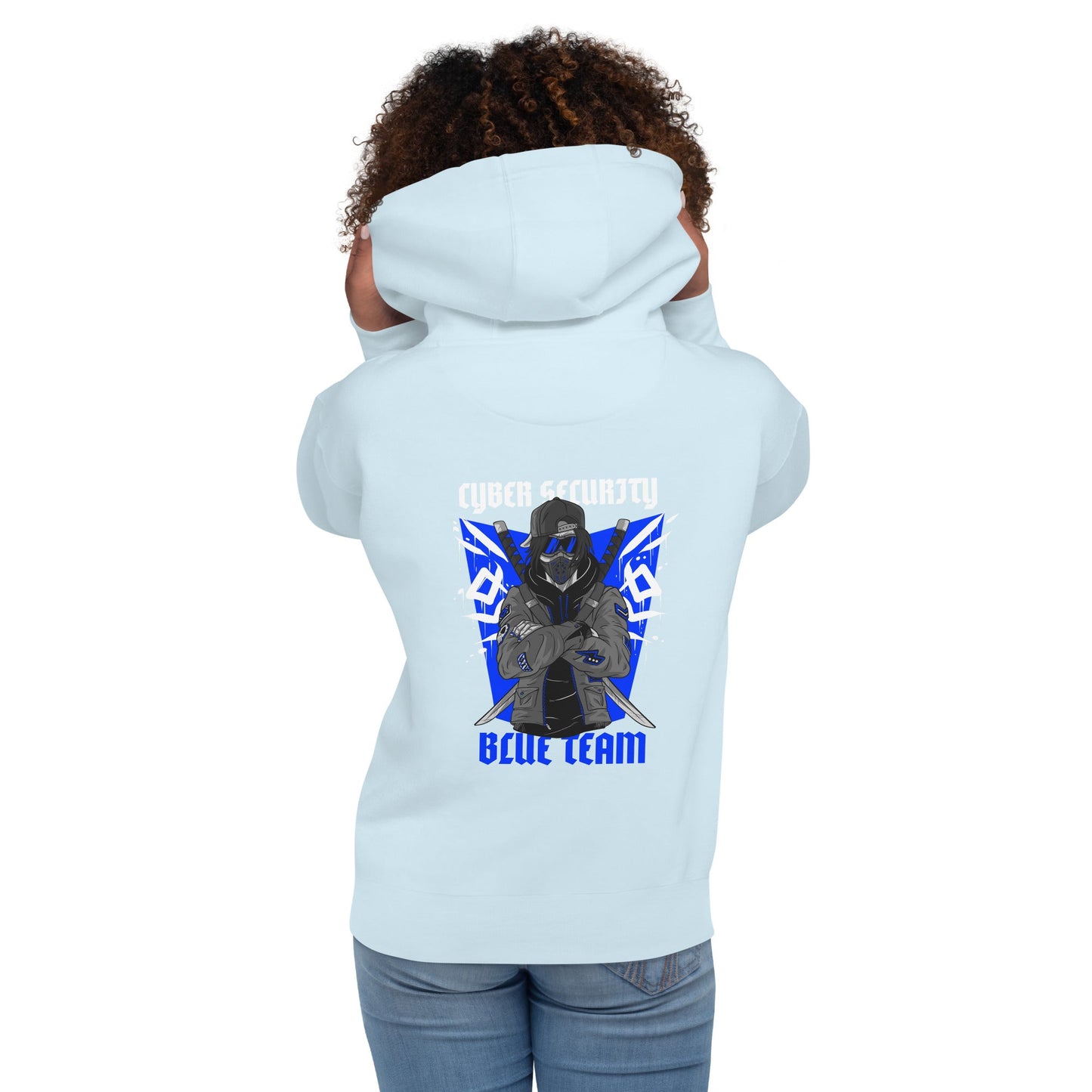 Cyber Security Blue Team V3 - Unisex Hoodie ( Back Print ) by DarkByteGear