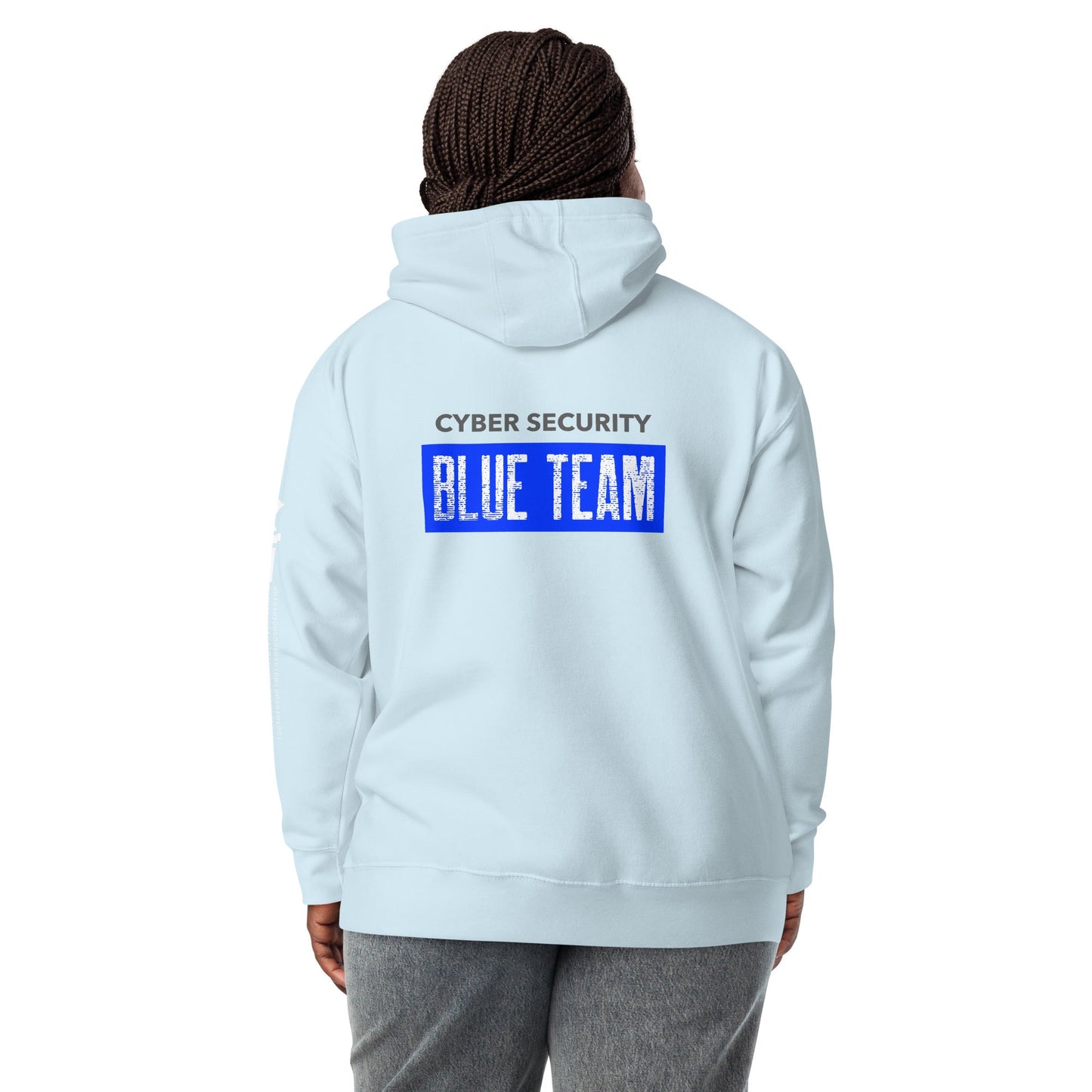 Cyber Security Blue Team V5 - Unisex Hoodie ( Back Print ) by DarkByteGear