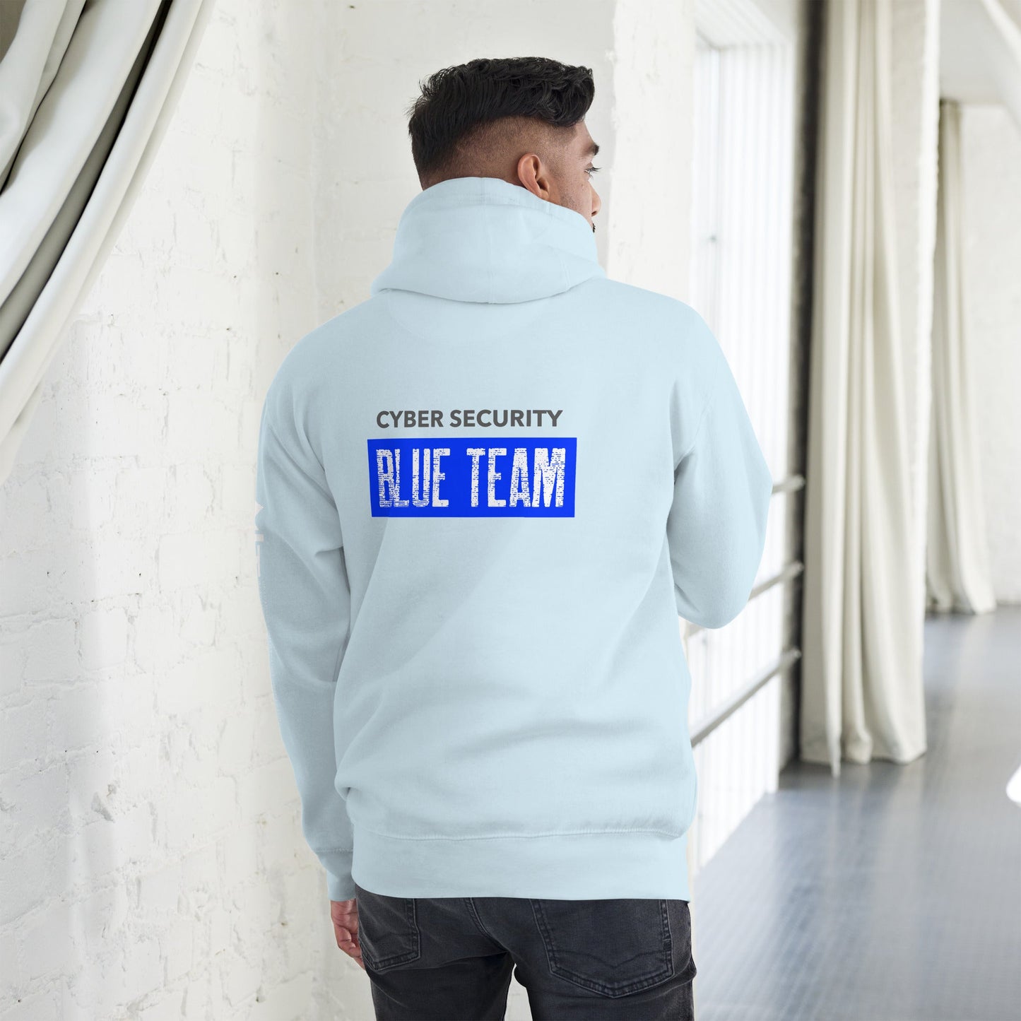 Cyber Security Blue Team V5 - Unisex Hoodie ( Back Print ) by DarkByteGear