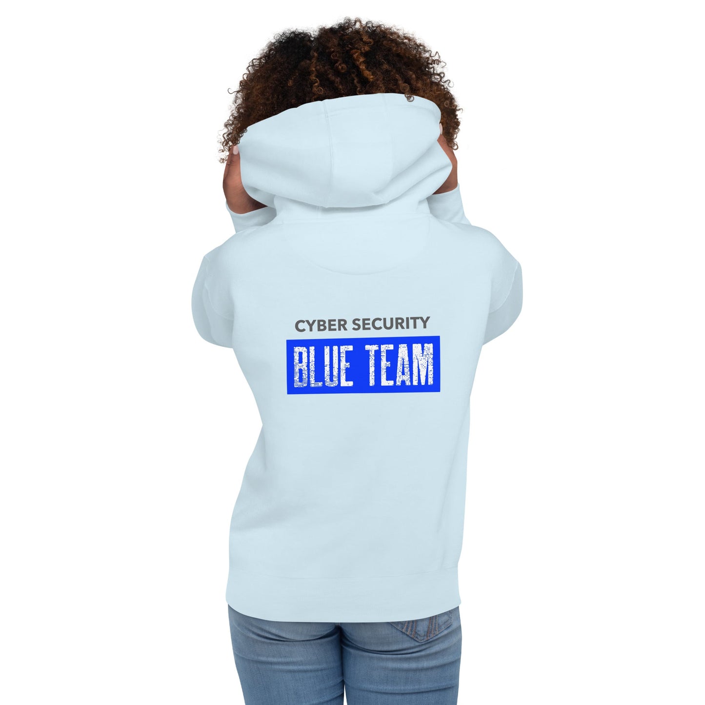 Cyber Security Blue Team V5 - Unisex Hoodie ( Back Print ) by DarkByteGear