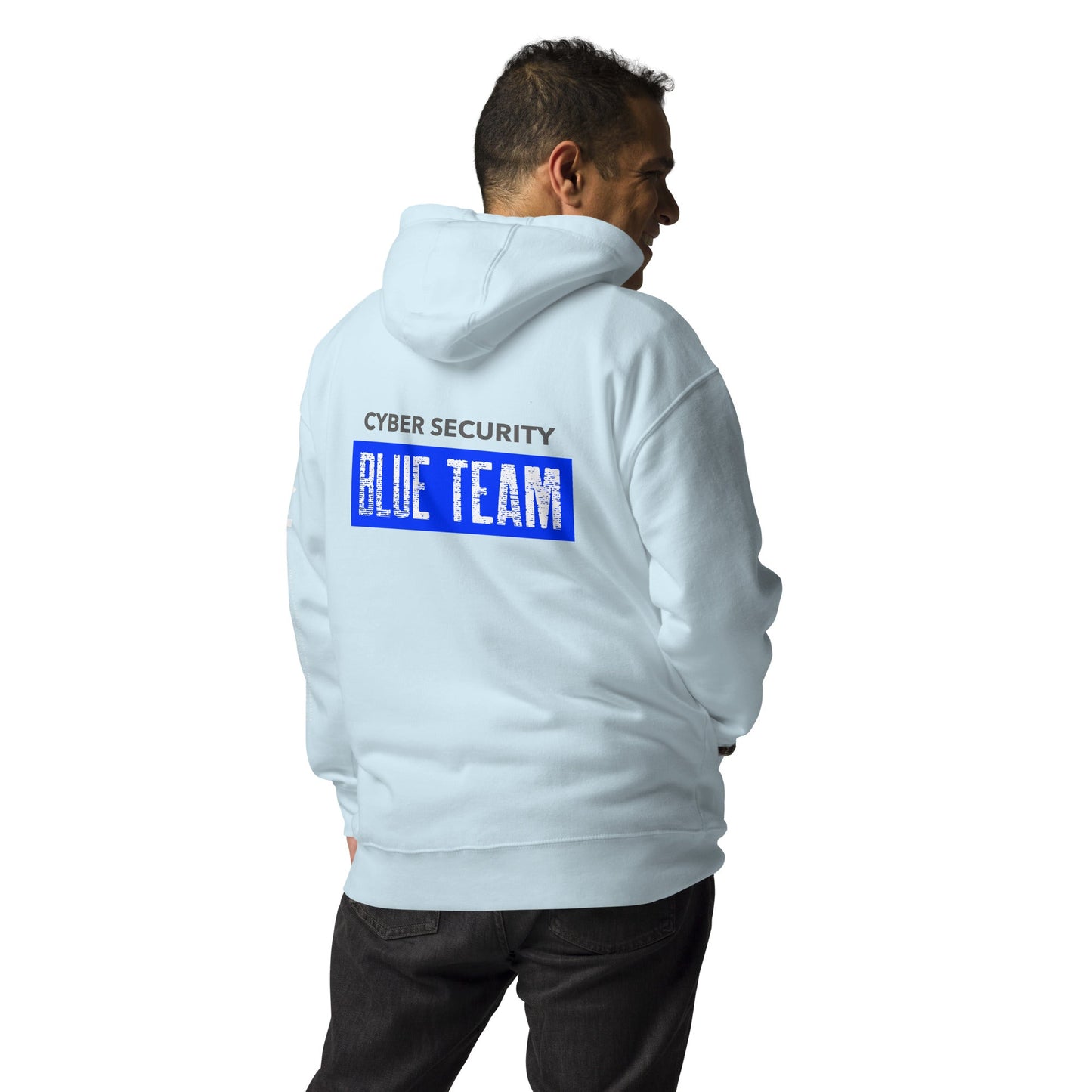 Cyber Security Blue Team V5 - Unisex Hoodie ( Back Print ) by DarkByteGear