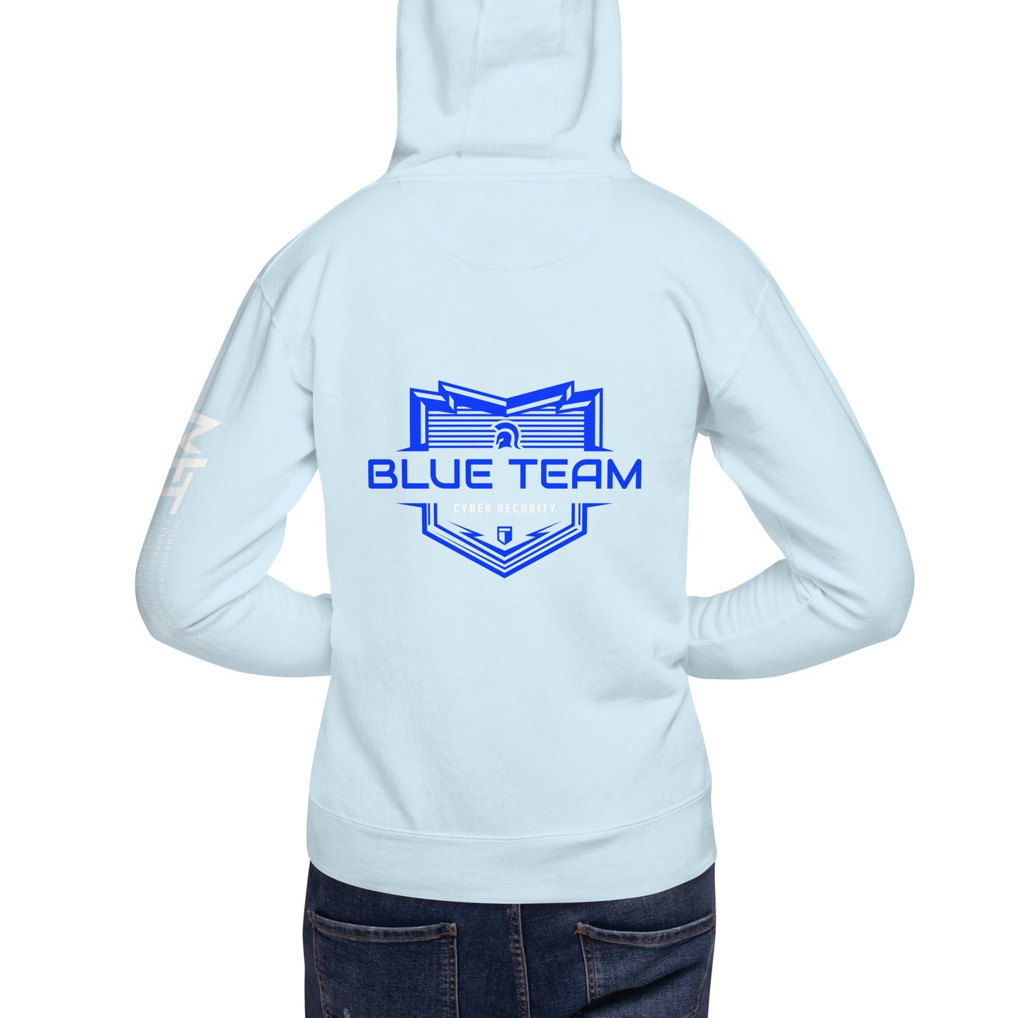 Cyber Security Blue Team V17 - Unisex Hoodie ( Back Print ) by DarkByteGear