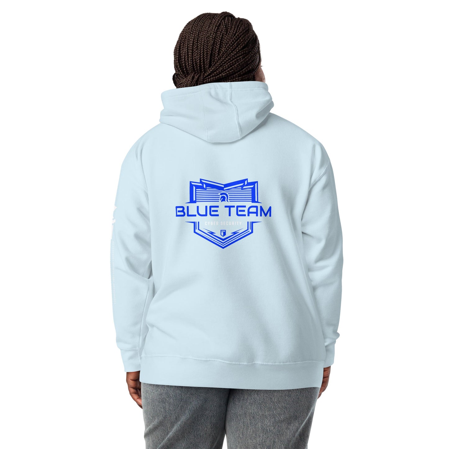 Cyber Security Blue Team V17 - Unisex Hoodie ( Back Print ) by DarkByteGear
