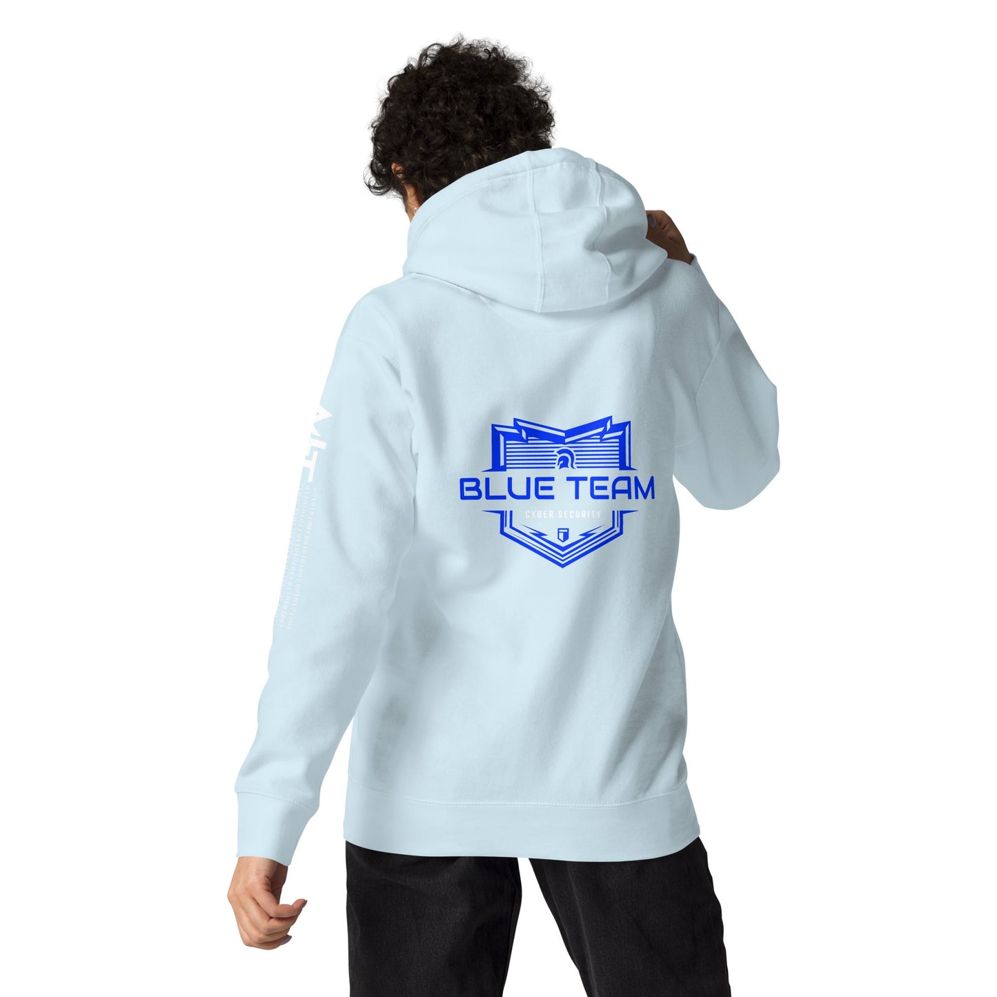 Cyber Security Blue Team V17 - Unisex Hoodie ( Back Print ) by DarkByteGear
