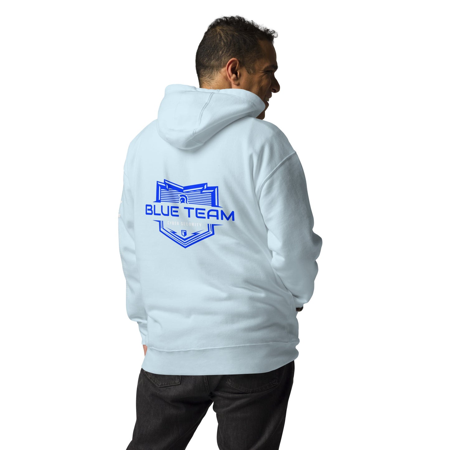 Cyber Security Blue Team V17 - Unisex Hoodie ( Back Print ) by DarkByteGear