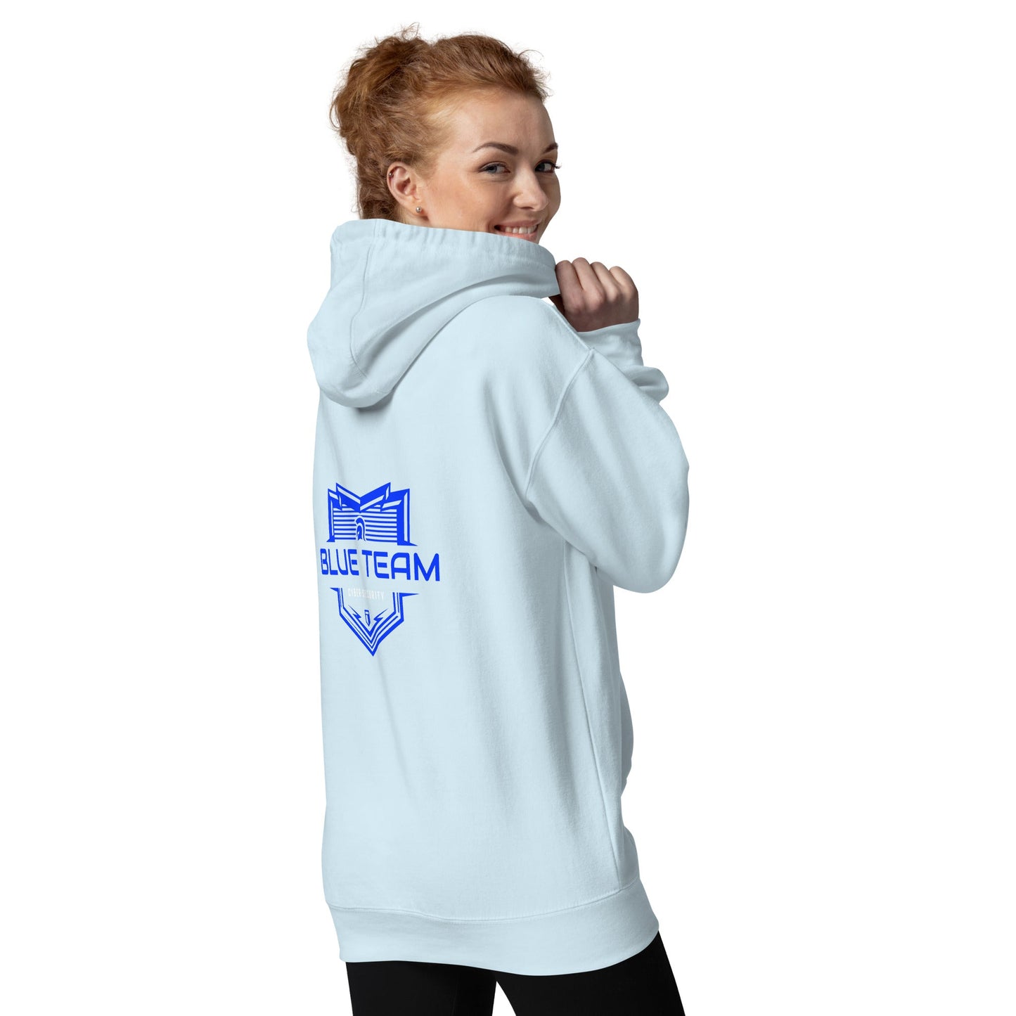 Cyber Security Blue Team V17 - Unisex Hoodie ( Back Print ) by DarkByteGear