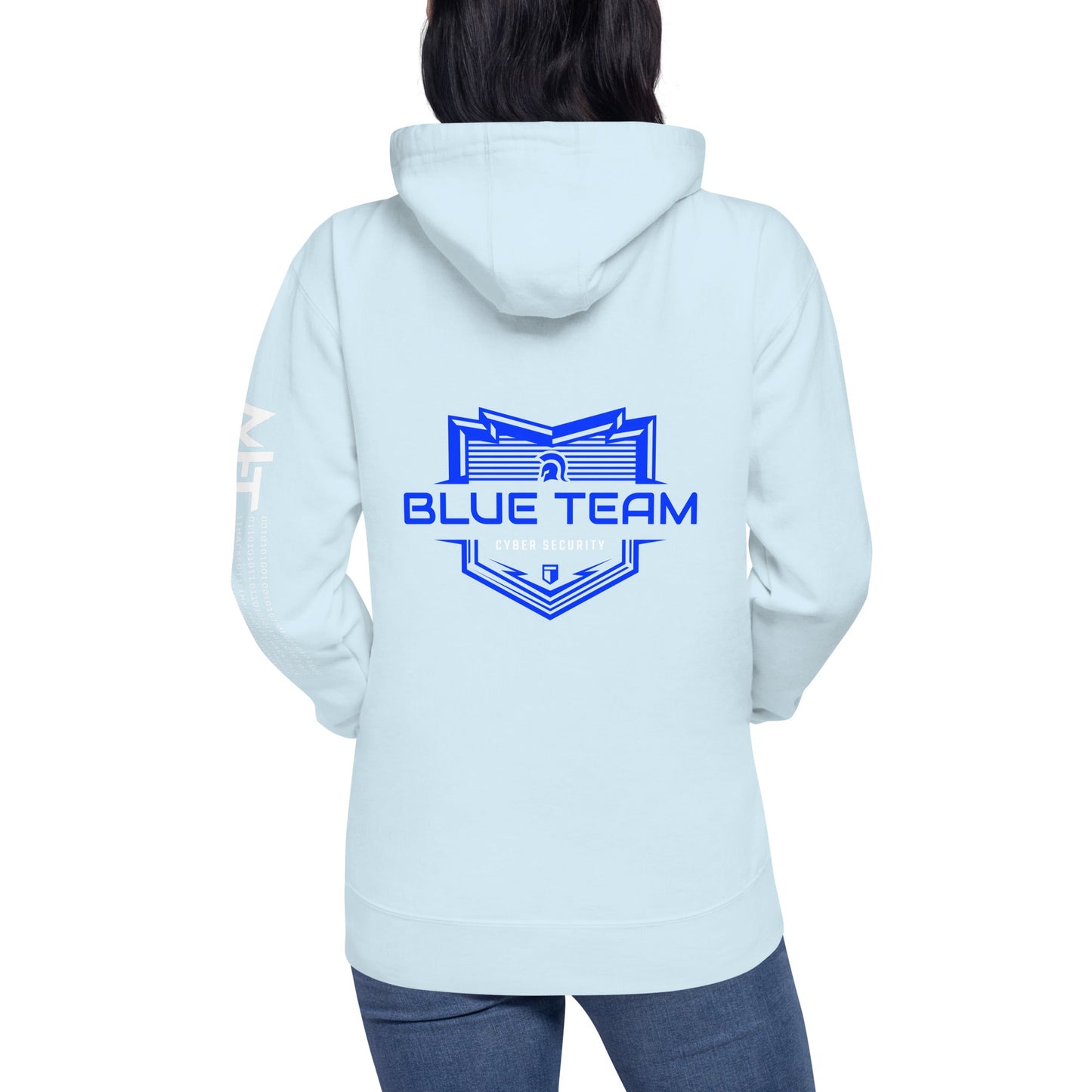 Cyber Security Blue Team V17 - Unisex Hoodie ( Back Print ) by DarkByteGear