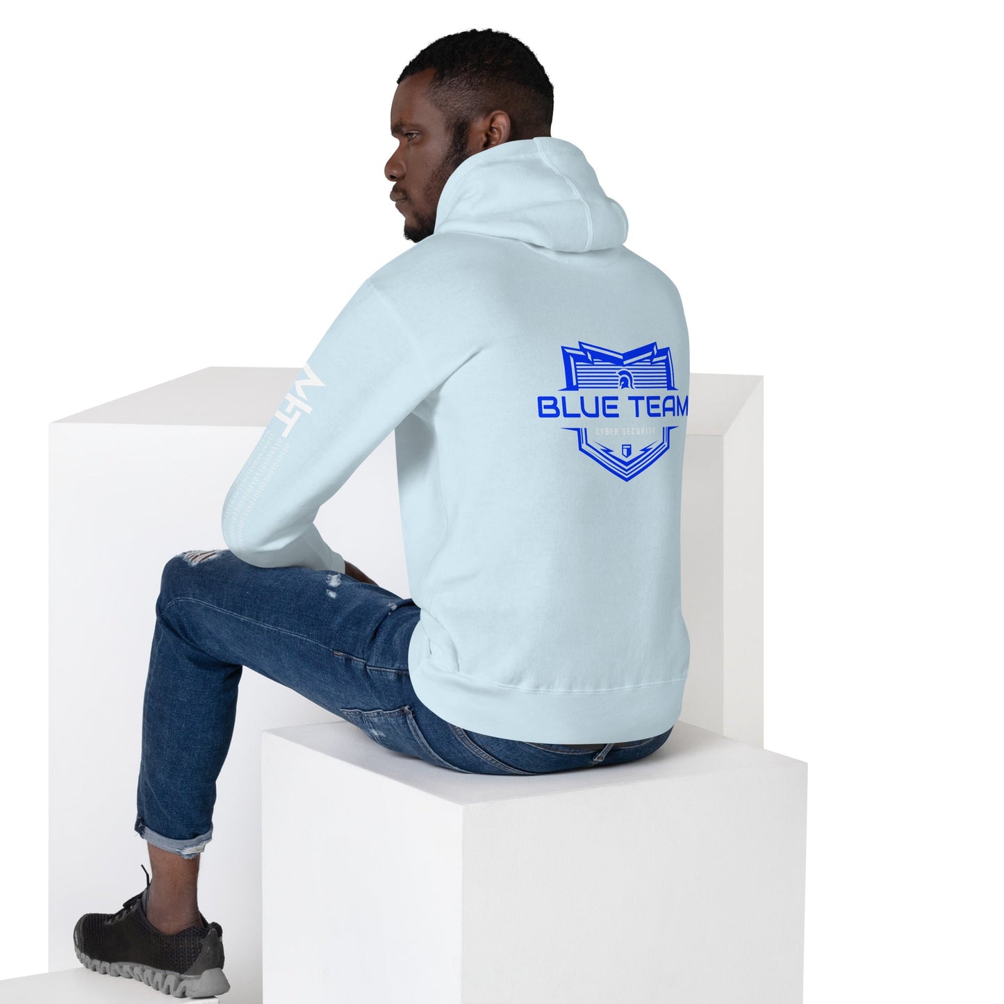 Cyber Security Blue Team V17 - Unisex Hoodie ( Back Print ) by DarkByteGear