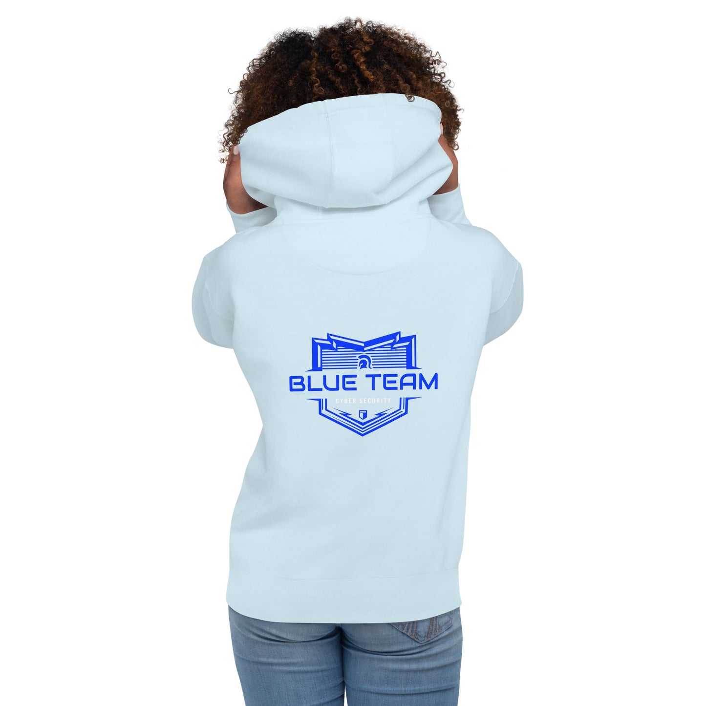 Cyber Security Blue Team V17 - Unisex Hoodie ( Back Print ) by DarkByteGear