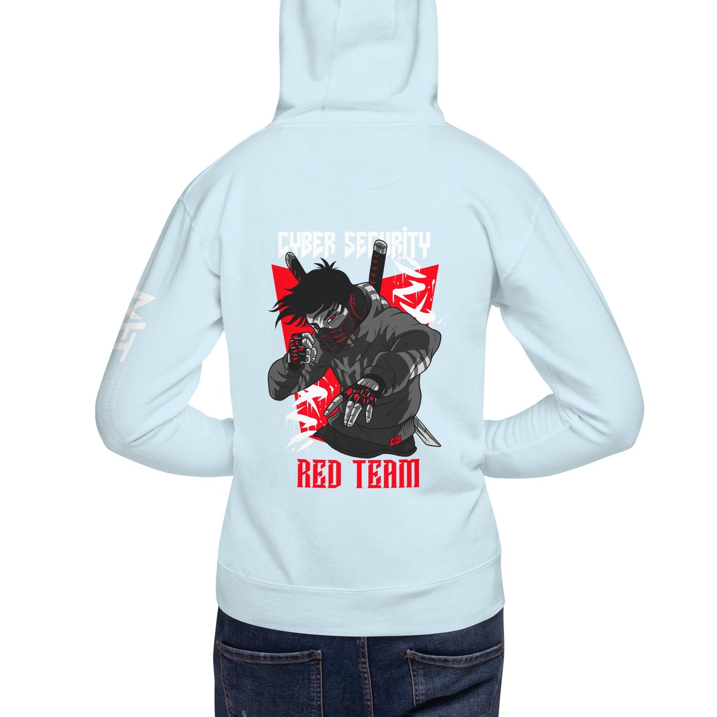 Cyber Security Red Team V3 - Unisex Hoodie ( Back Print ) by DarkByteGear
