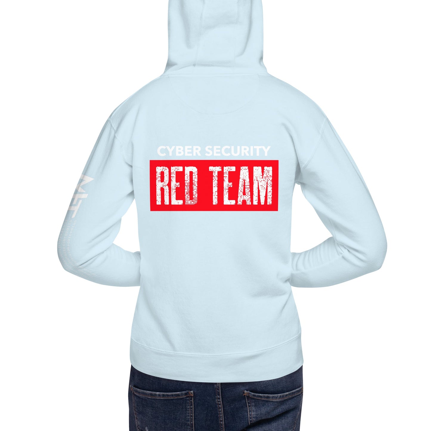 Cyber Security Red Team V1 - Unisex Hoodie ( Back Print ) by DarkByteGear