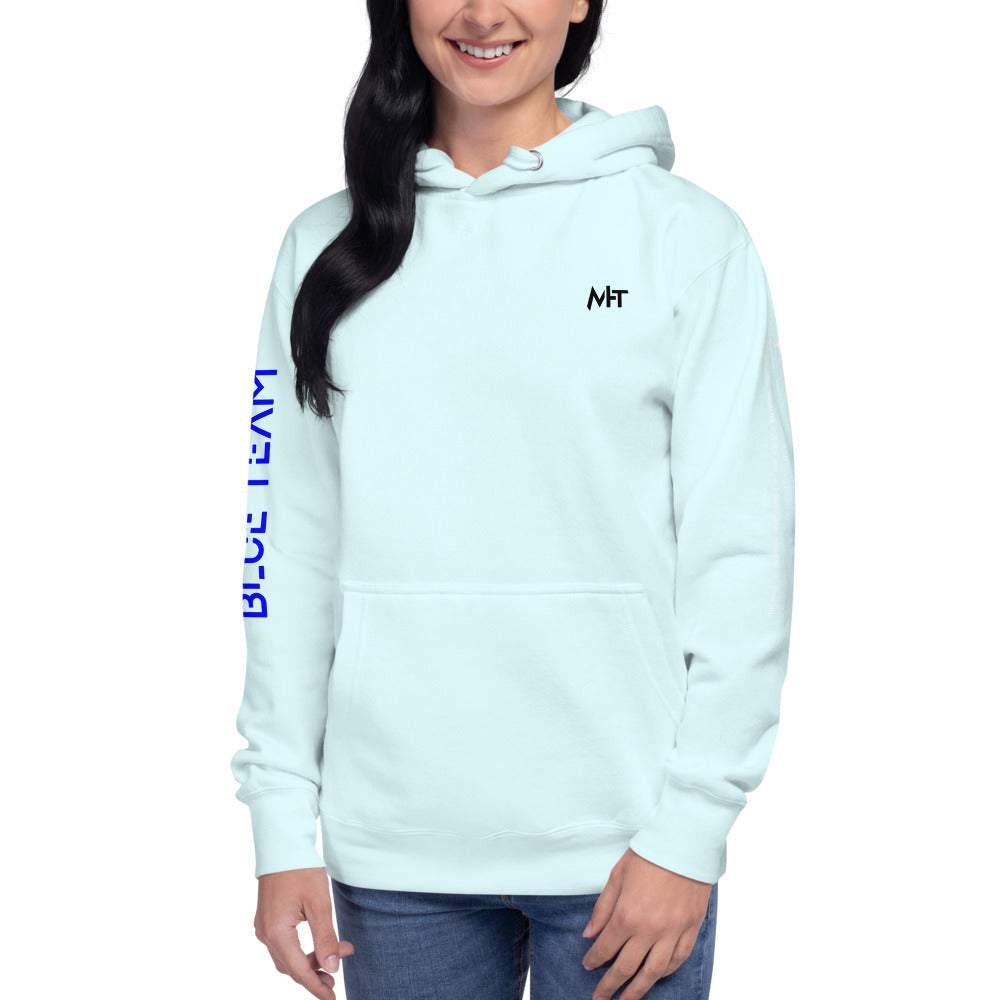 Cybersecurity Blue Team v4 - Unisex Hoodie (back print) by DarkByteGear