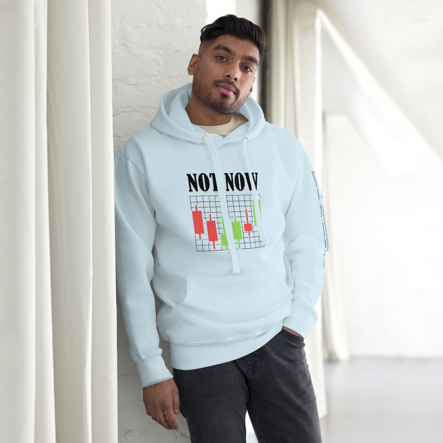 Not Now in Dark Text - Unisex Hoodie by DarkByteGear