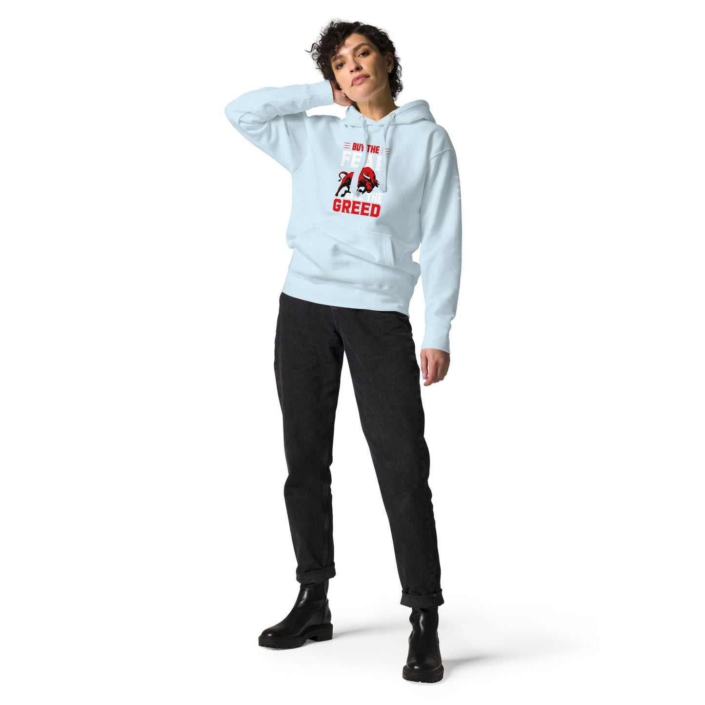 Buy the Fear; Sell the Greed V1 - Unisex Hoodie by DarkByteGear