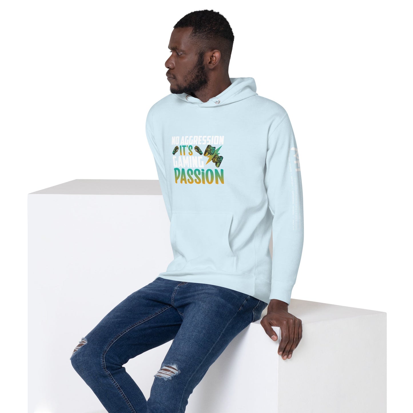 No Aggression, It's Gaming Passion - Unisex Hoodie by DarkByteGear