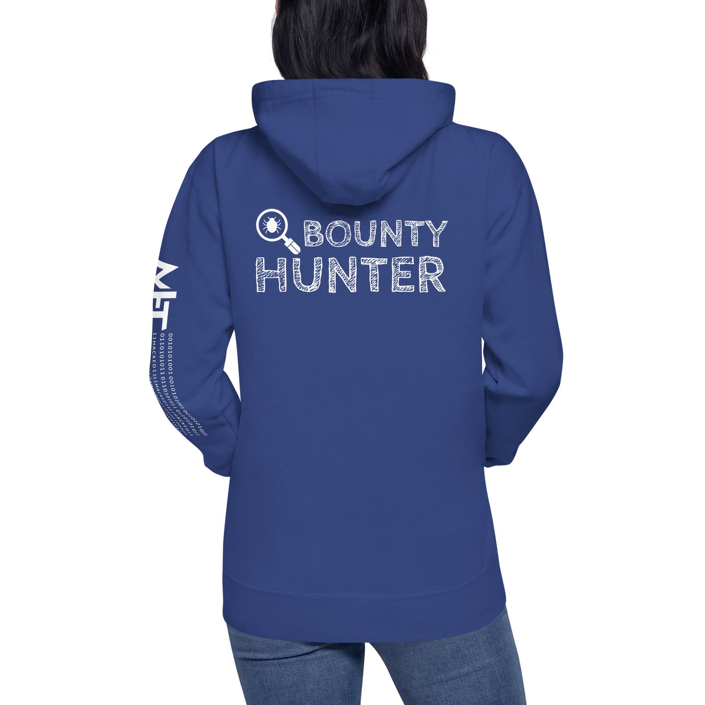 Bug bounty hunter - Unisex Hoodie (back print) by DarkByteGear